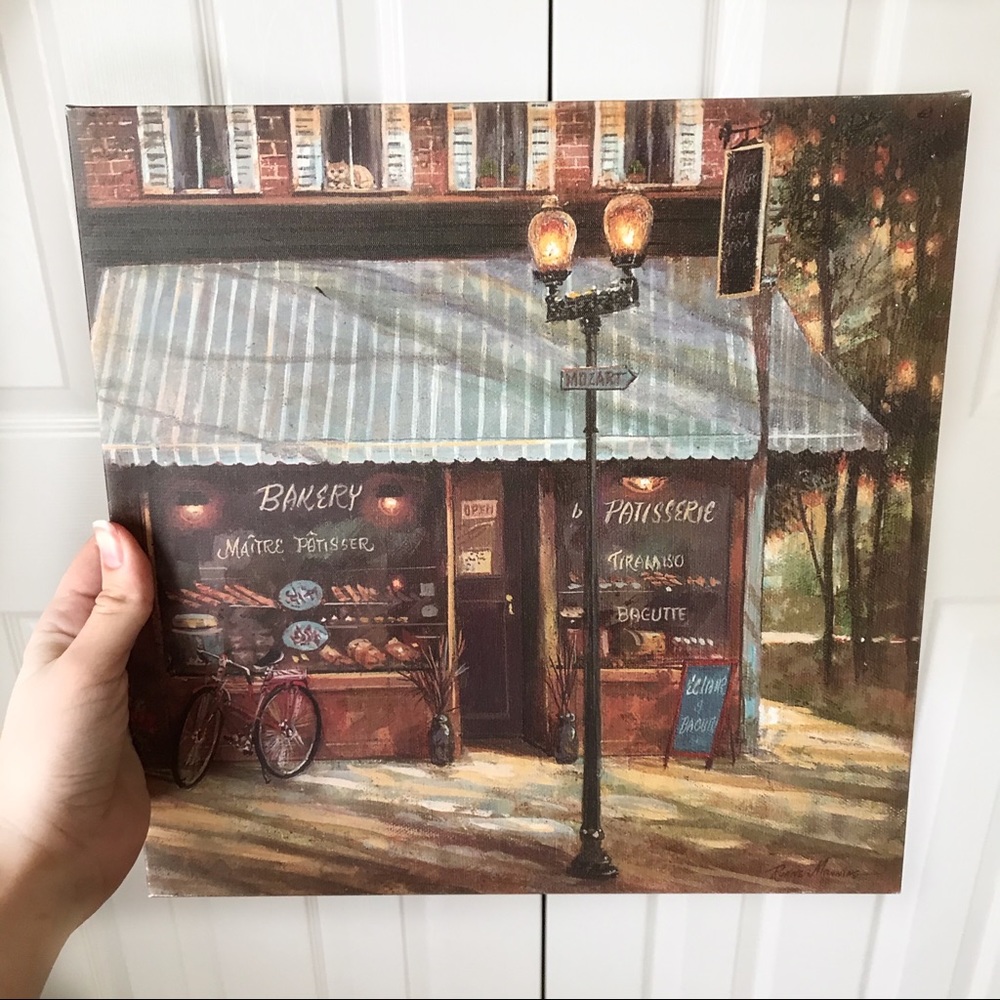 Canvas Print of French Storefront